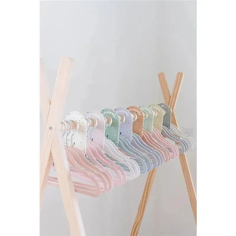 3 Sprouts - 15Pk Baby Velvet Hangers, Cream