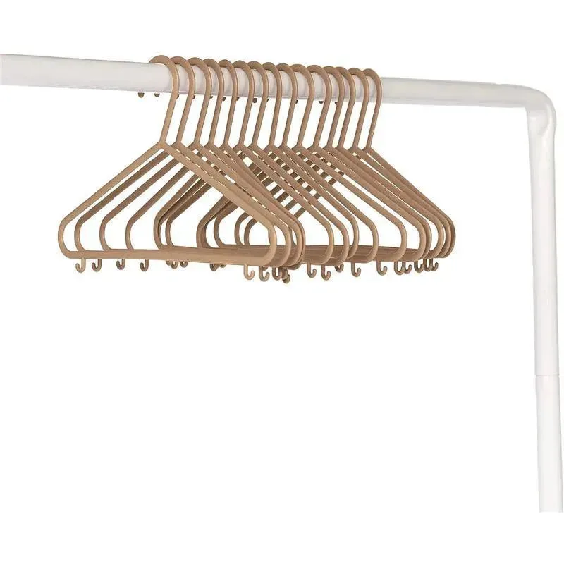 3 Sprouts - 15Pk Baby Wheat Straw Hangers, Speckled Brown