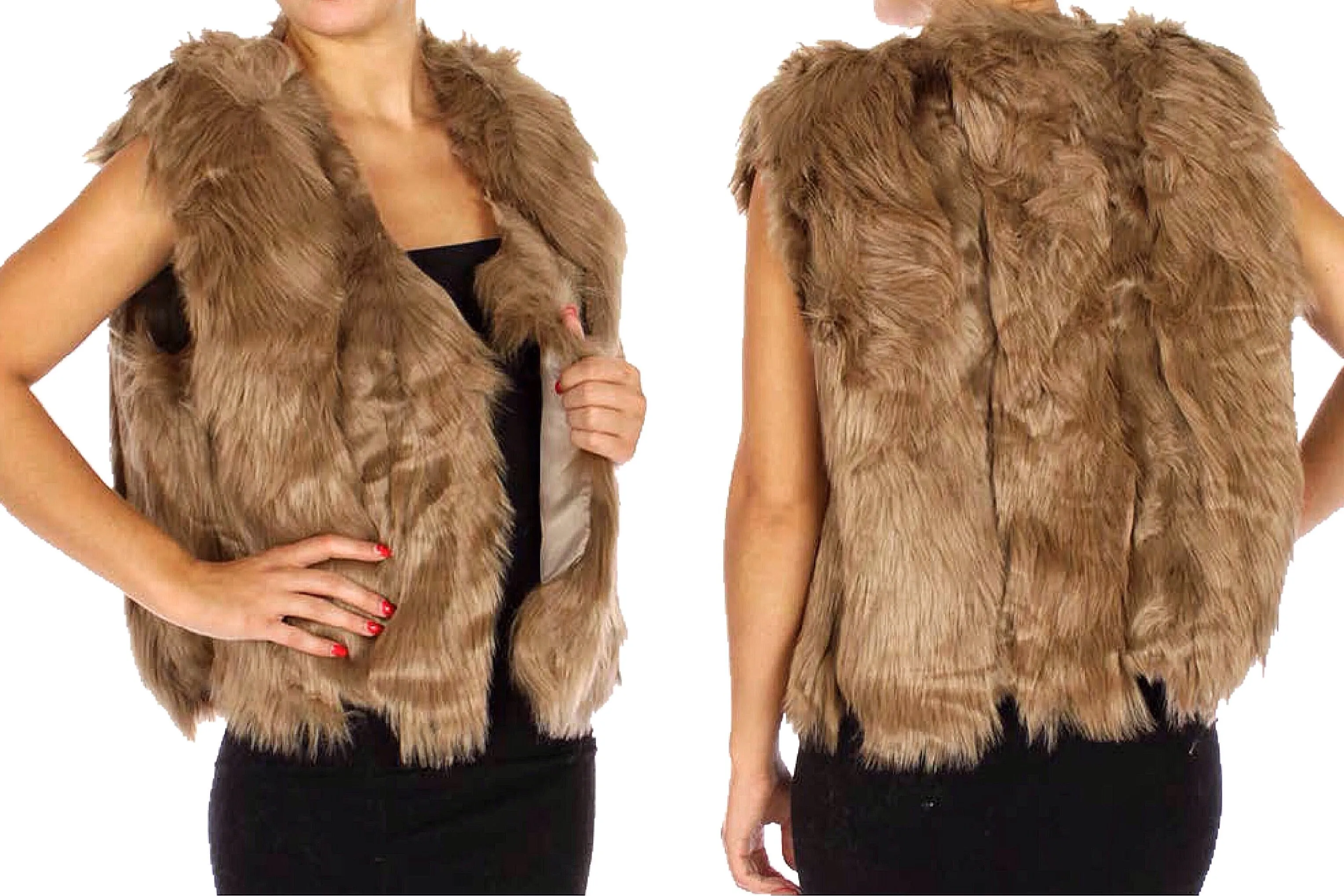 Autumn and Winter Short Faux Fur Vest