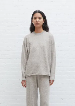 Baby Alpaca & Wool Base Crewneck — Marl