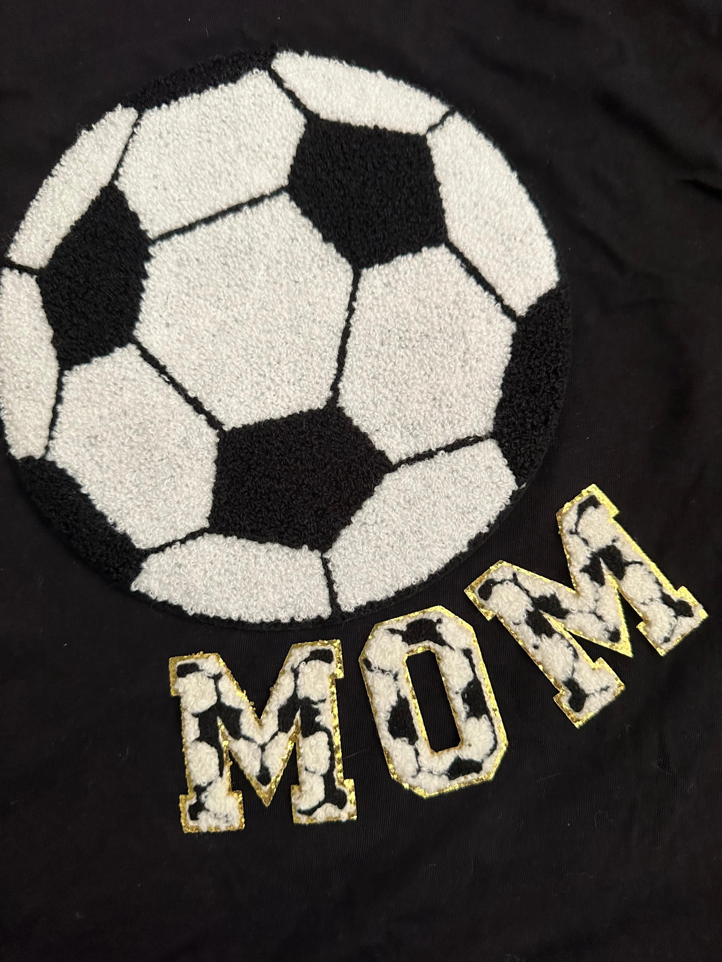 Chenille Patch Soccer Tops