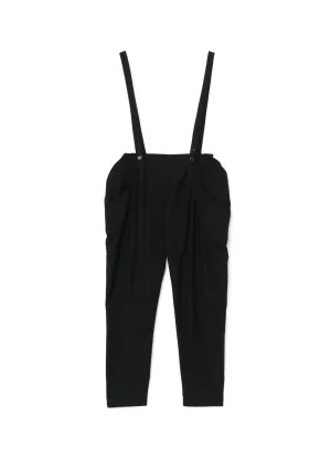 COTTON SERGE PANTS WITH SUSPENDERS