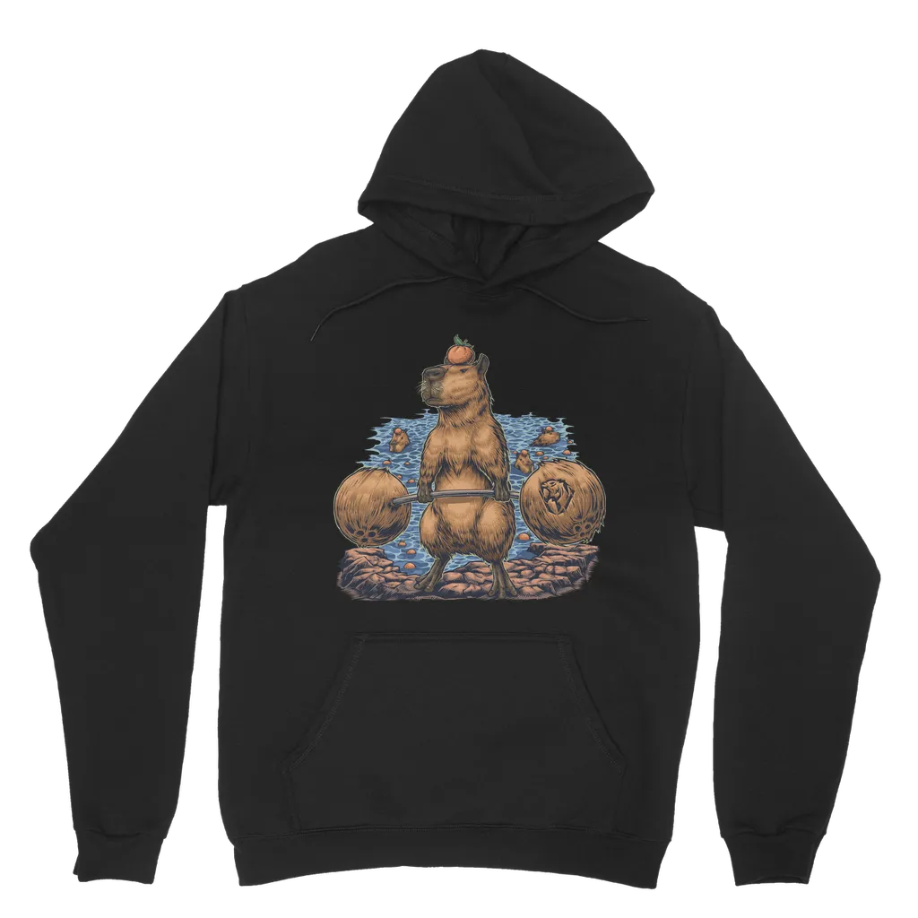 Deadlifting Capybara Hoodie (UK)