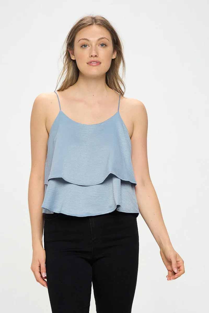 DOUBLE LAYER FLOWY CAMI