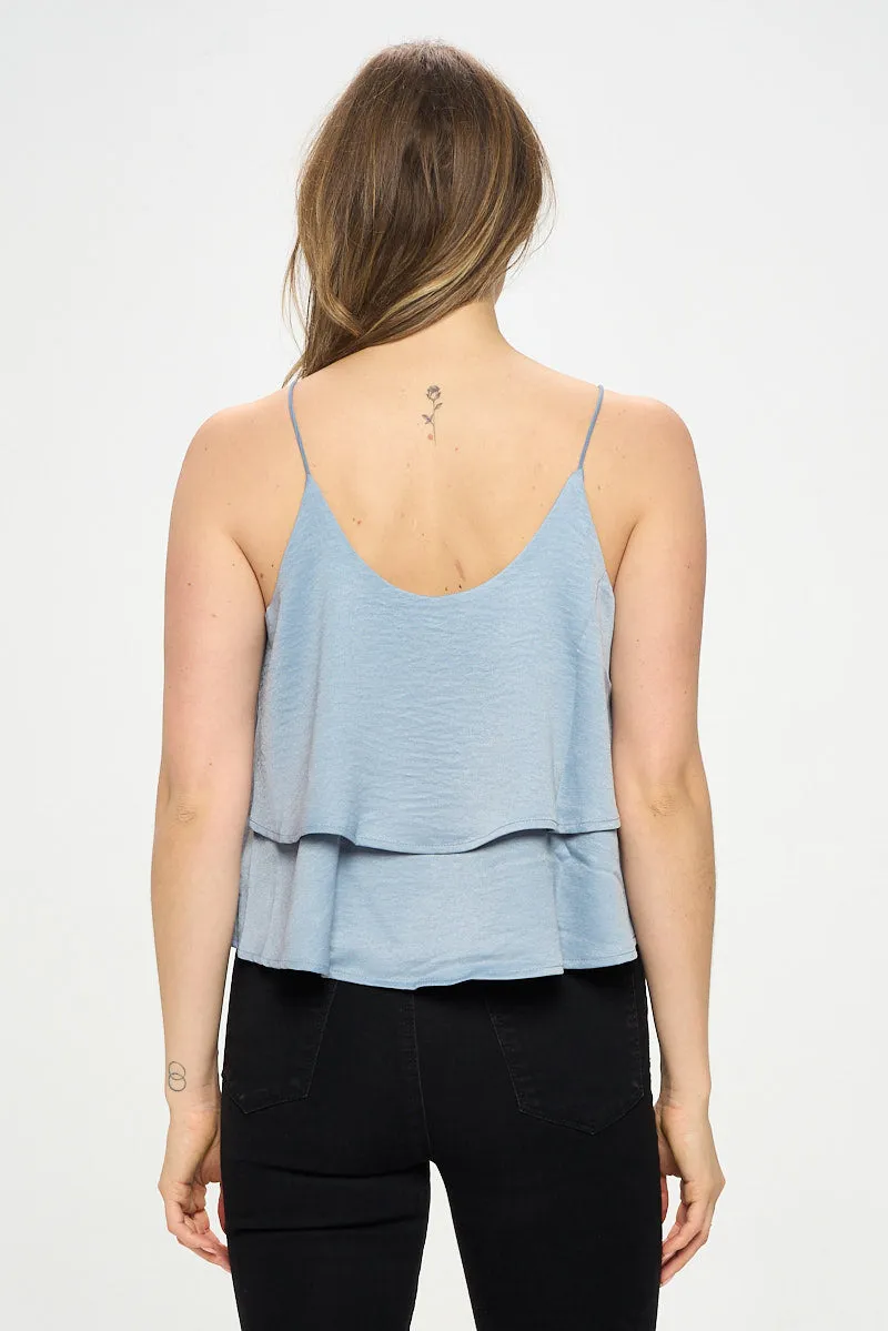 DOUBLE LAYER FLOWY CAMI