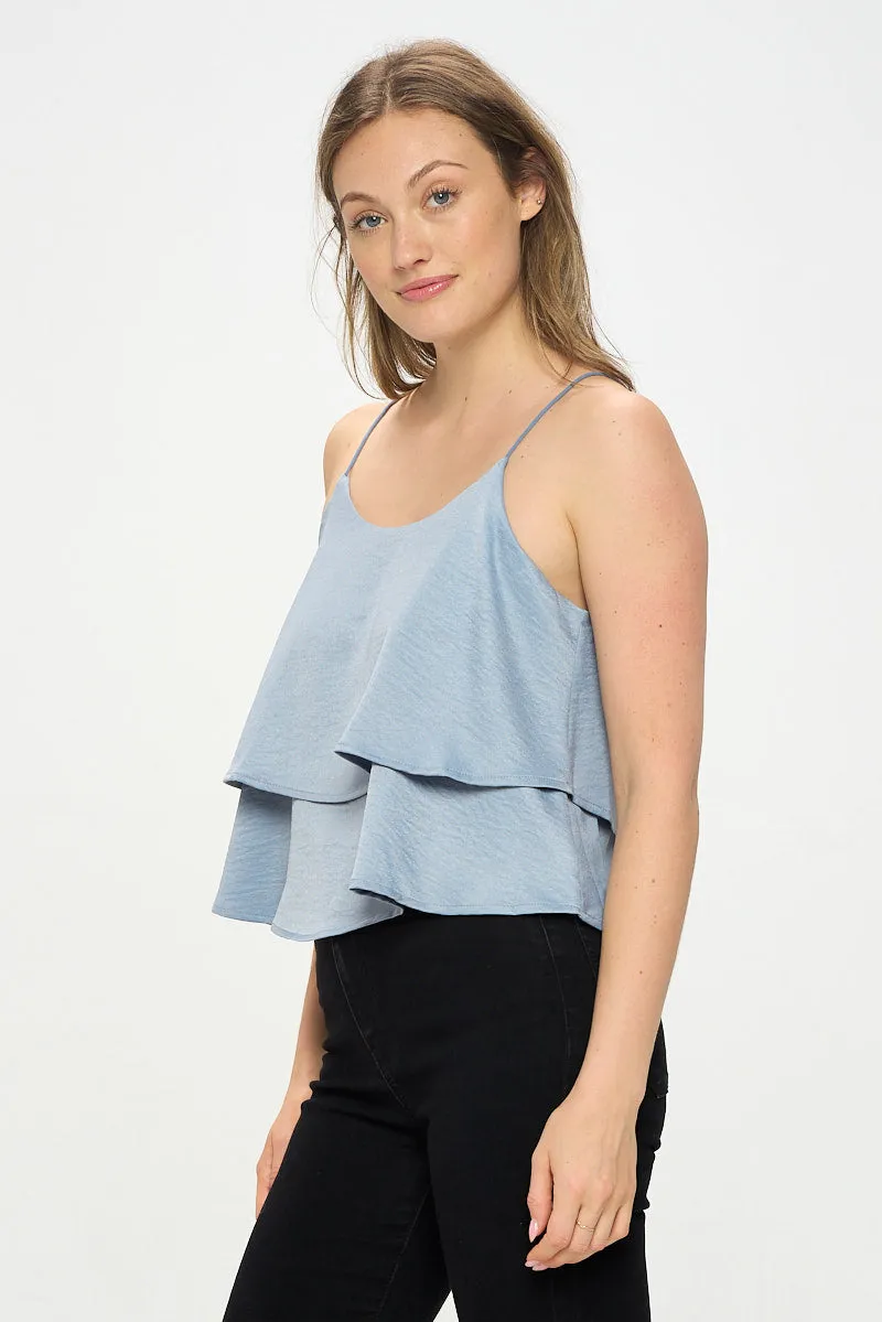 DOUBLE LAYER FLOWY CAMI