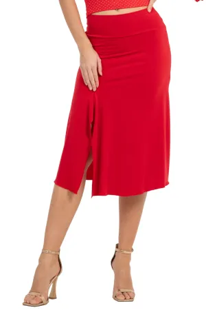 Flowy Tango Skirt With Side & Back Slits