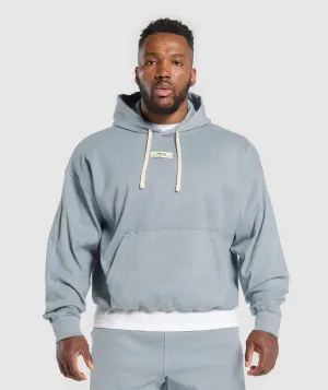 Gymshark Heavyweight Rib Hoodie - Denim Grey