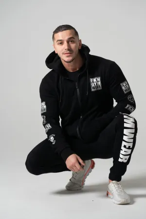 Heist | Men's Zip-Up Gym Hoodie | Black