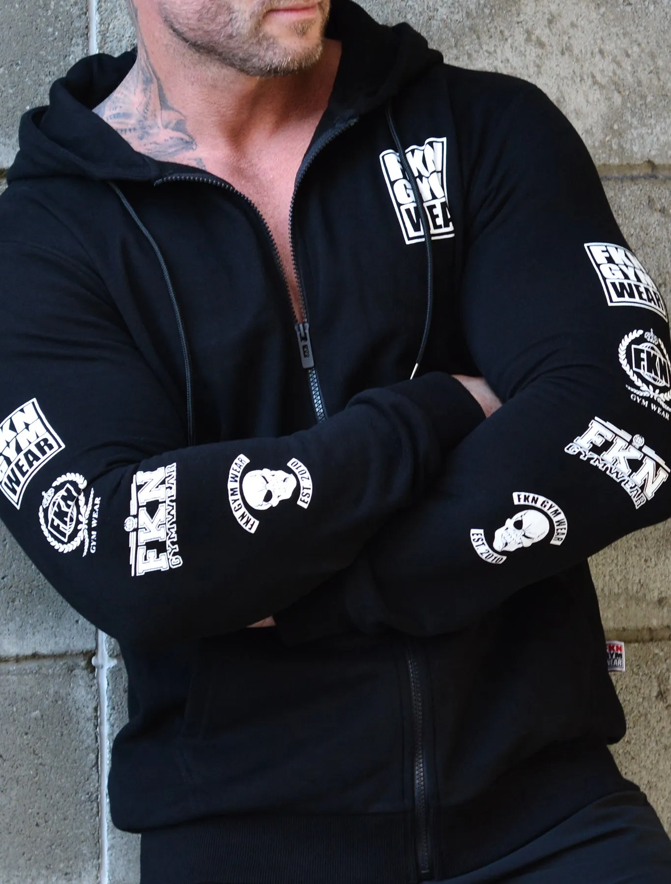 Heist | Men's Zip-Up Gym Hoodie | Black