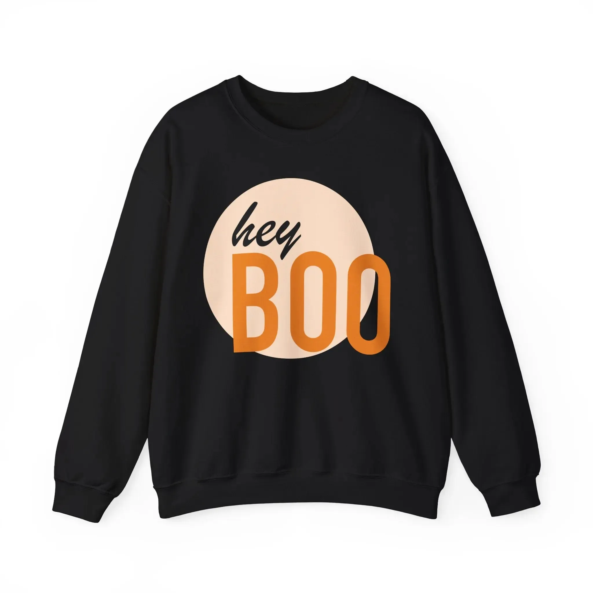 Hey Boo Unisex Crewneck Cotton Sweatshirt