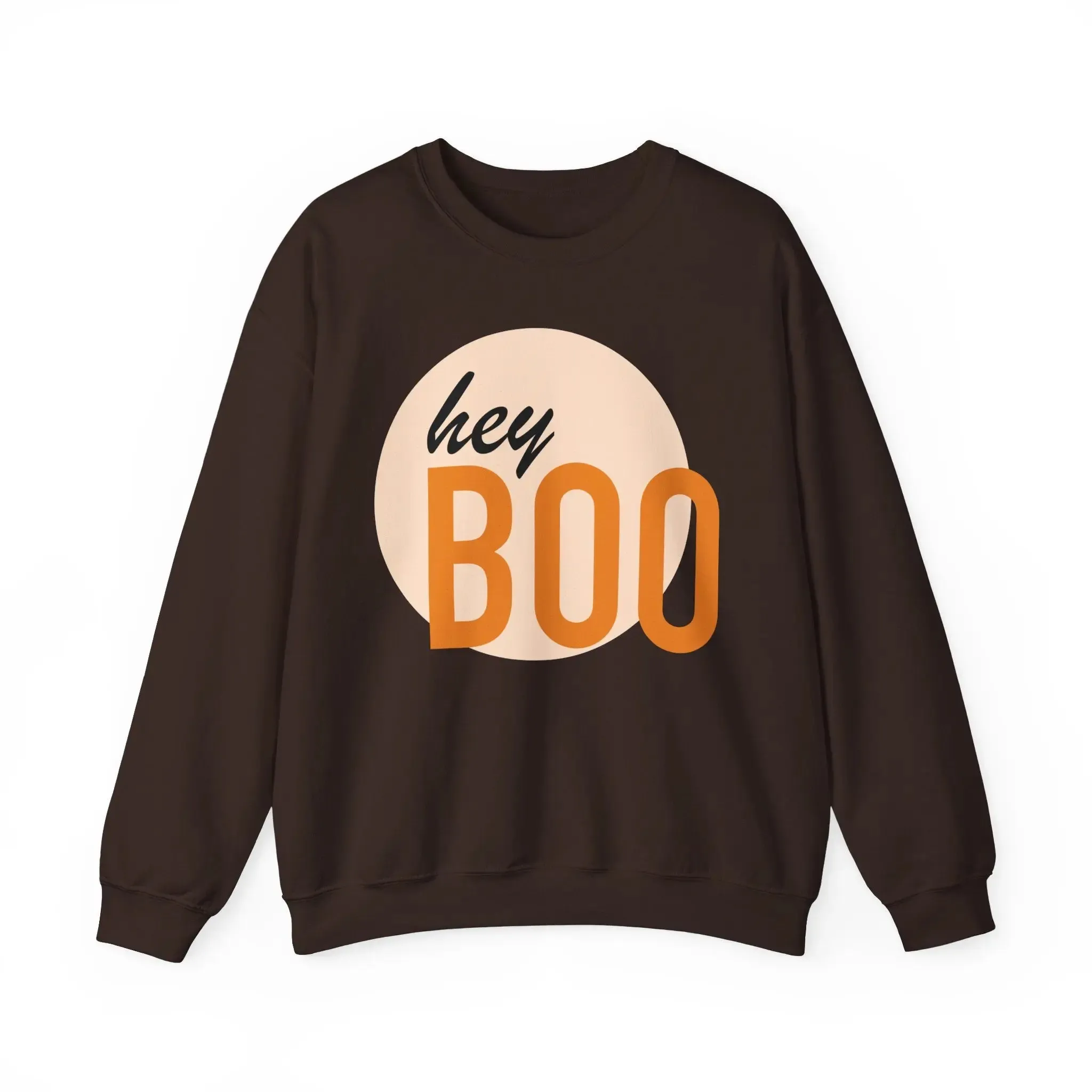 Hey Boo Unisex Crewneck Cotton Sweatshirt