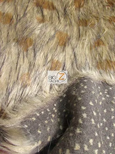 Hybrid Wolf Animal Short Pile Coat Costume Faux Fur Fabric / Sold By The Yard