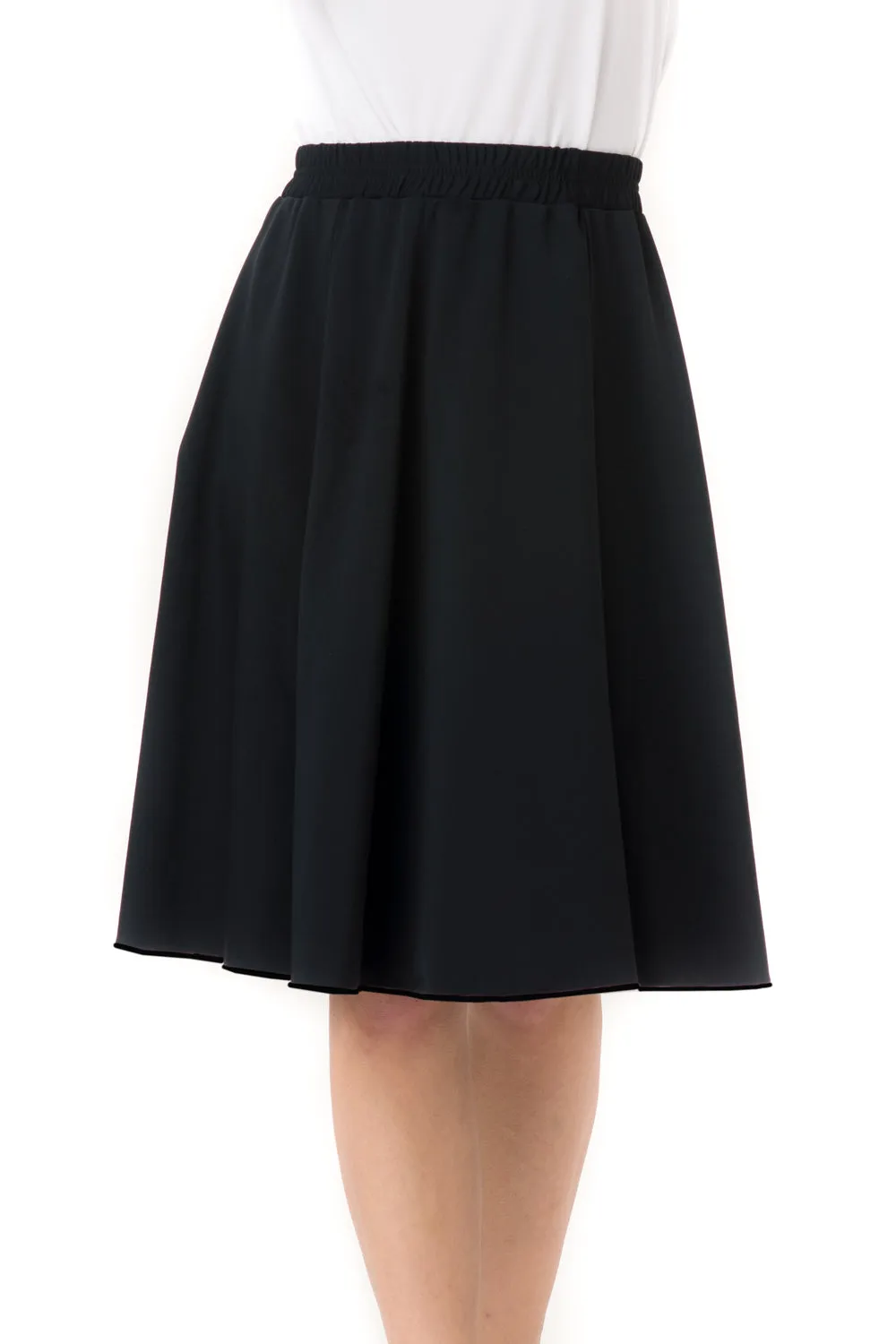 Ladies Navy Flairy Swim Skirt