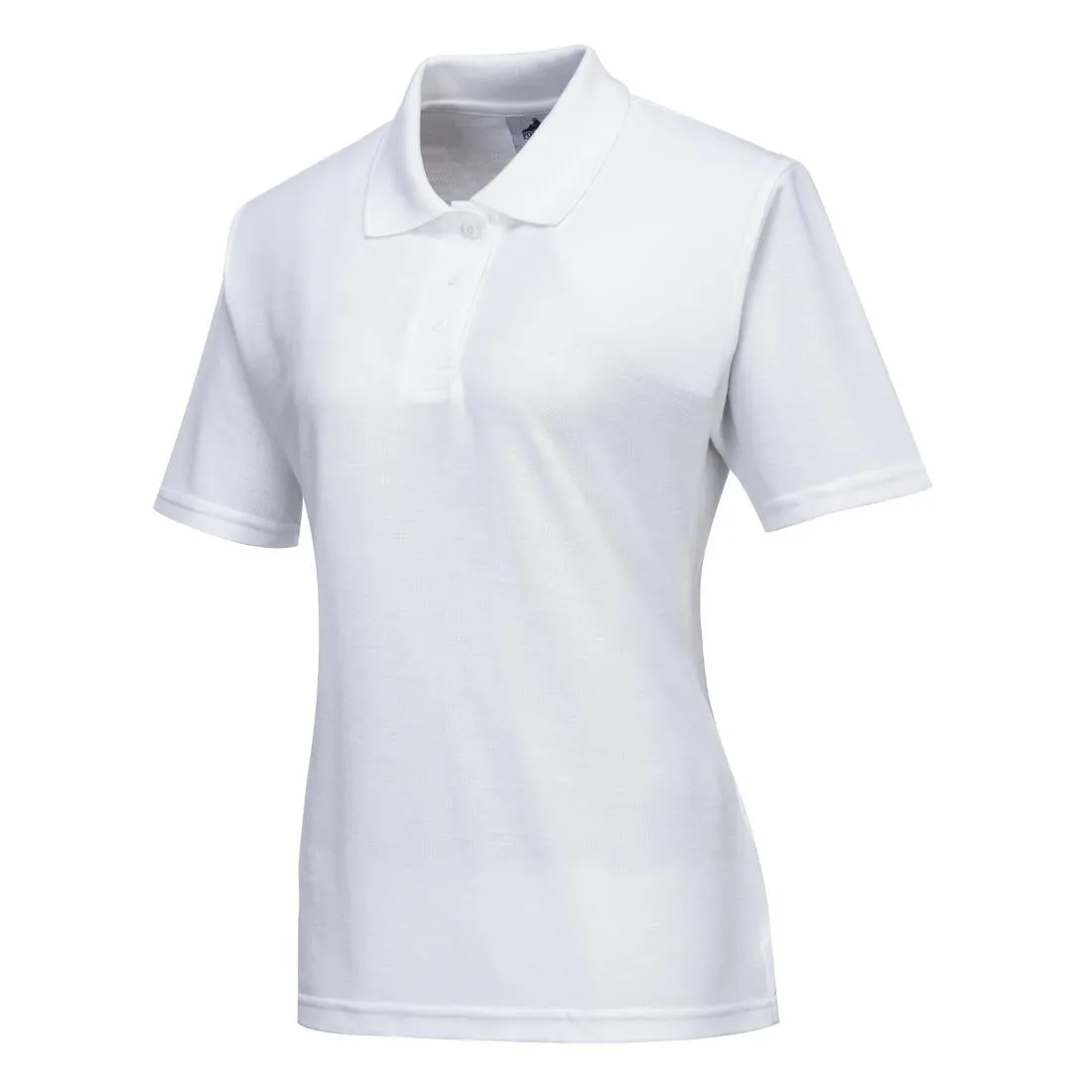 Ladies Polo Shirt White L - BB473-L