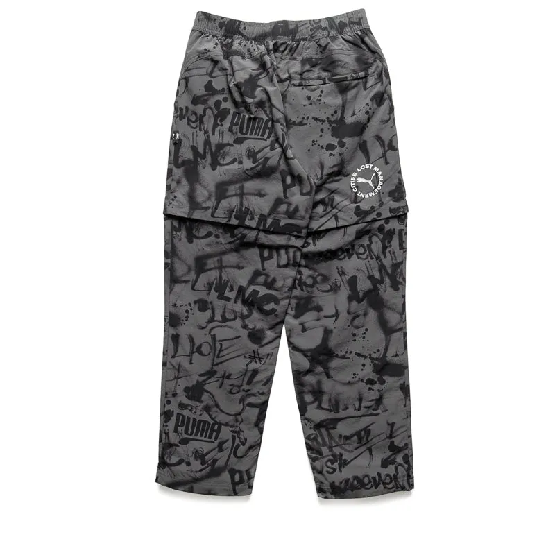 Lost Management Cities x Puma All Over Print Pants - Shadow Gray