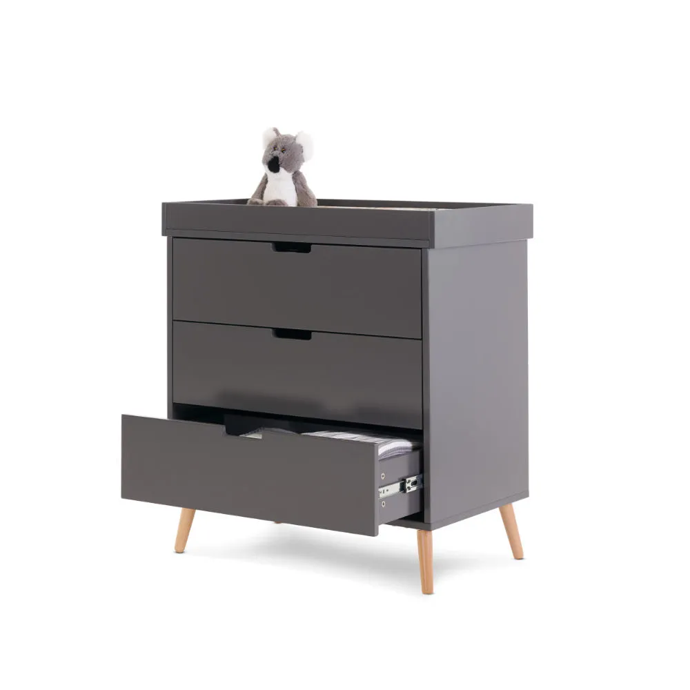 Maya 2 Piece Nursery Furniture Set - Slate & Natural