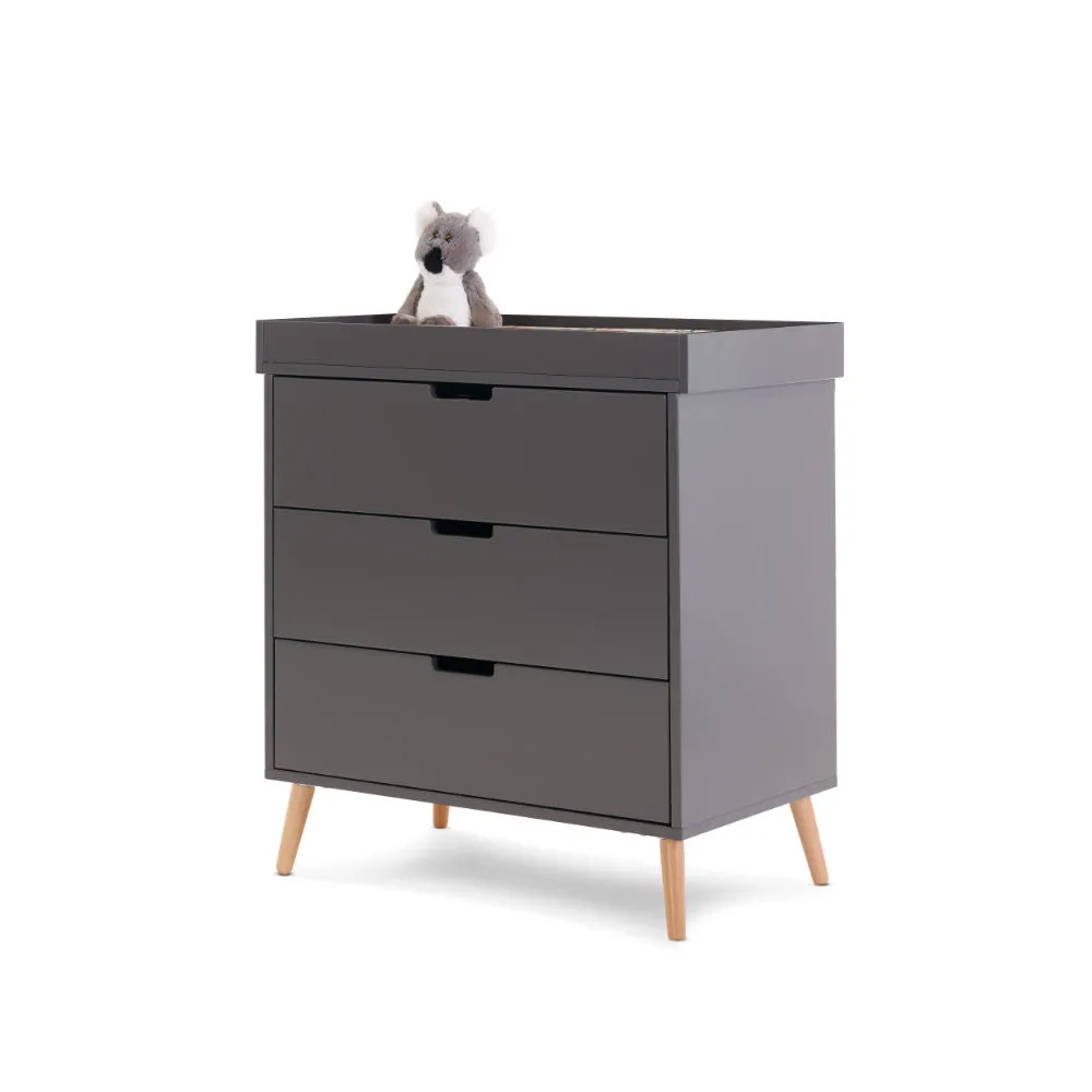 Maya 2 Piece Nursery Furniture Set - Slate & Natural