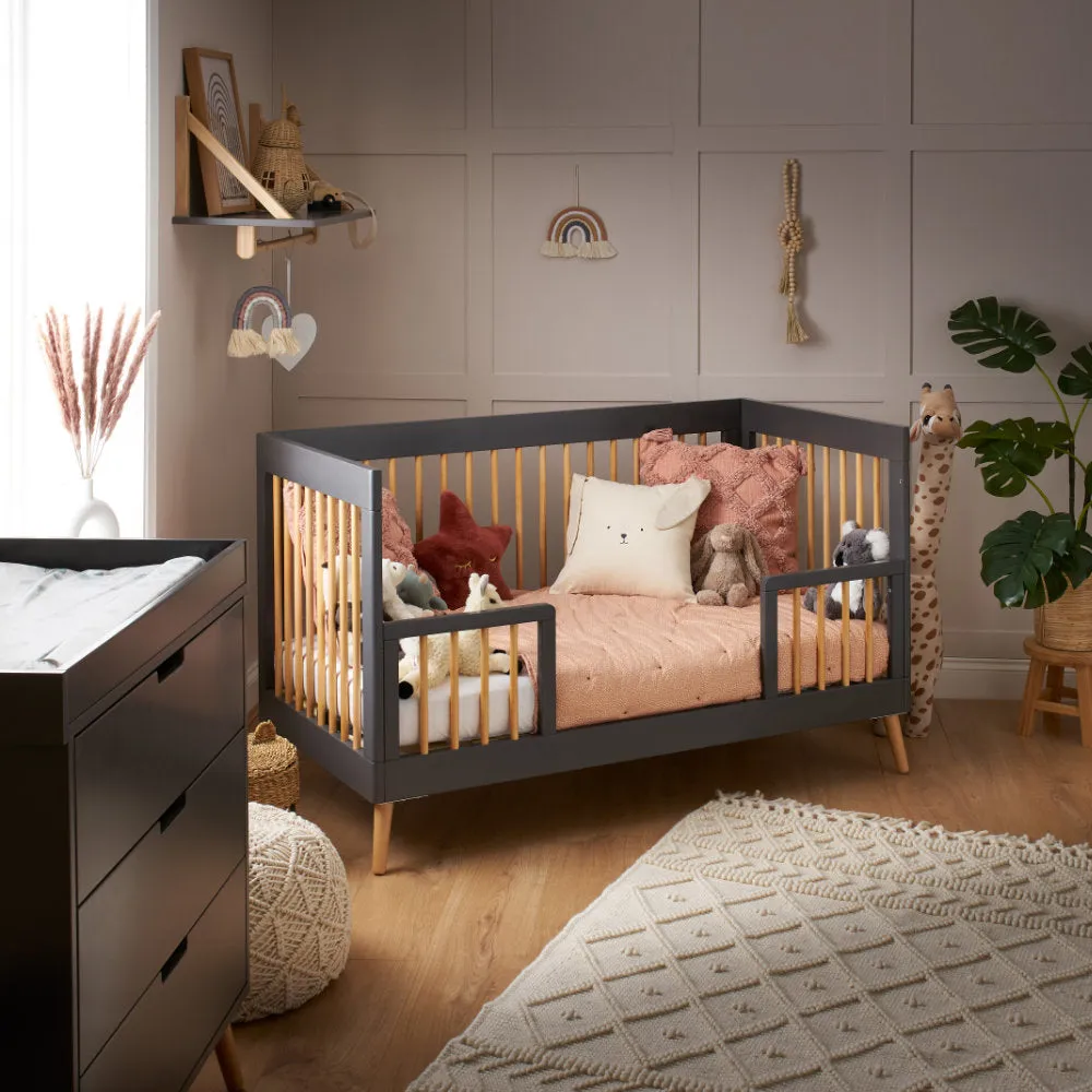 Maya 2 Piece Nursery Furniture Set - Slate & Natural