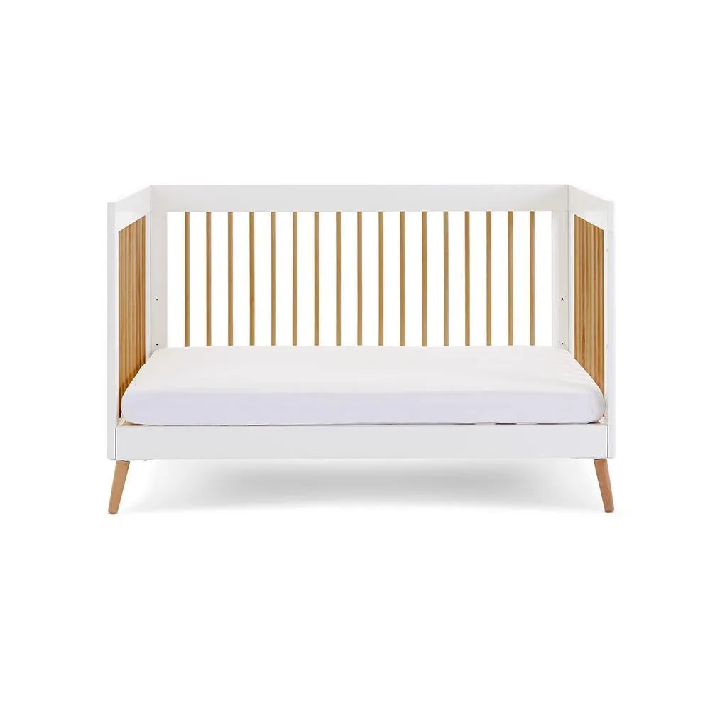 Maya 2 Piece Nursery Furniture Set - White & Natural