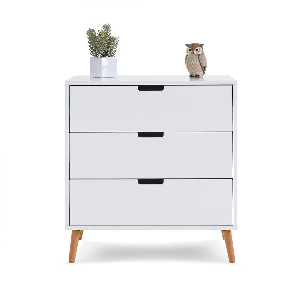 Maya 2 Piece Nursery Furniture Set - White & Natural