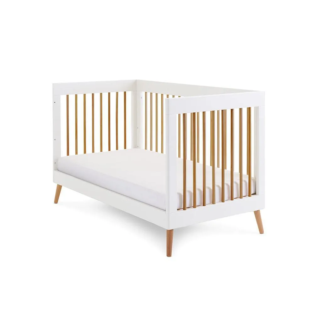 Maya 2 Piece Nursery Furniture Set - White & Natural