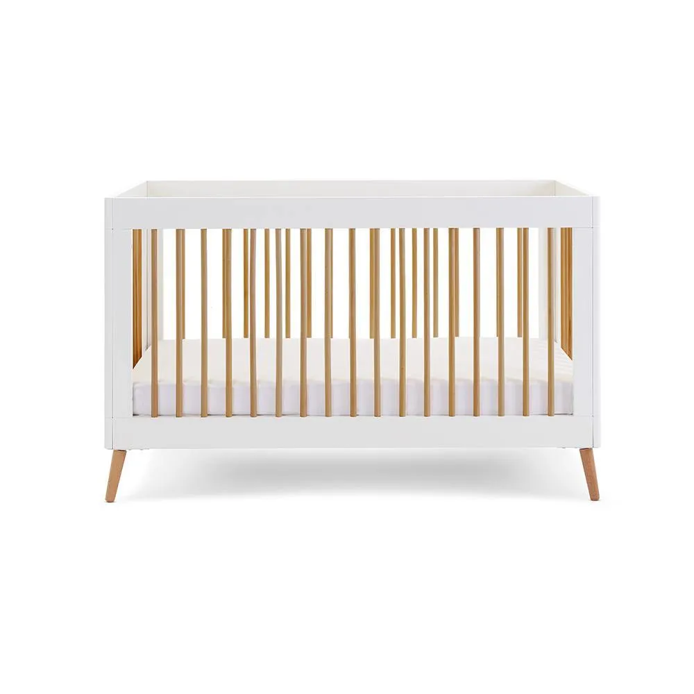 Maya 2 Piece Nursery Furniture Set - White & Natural