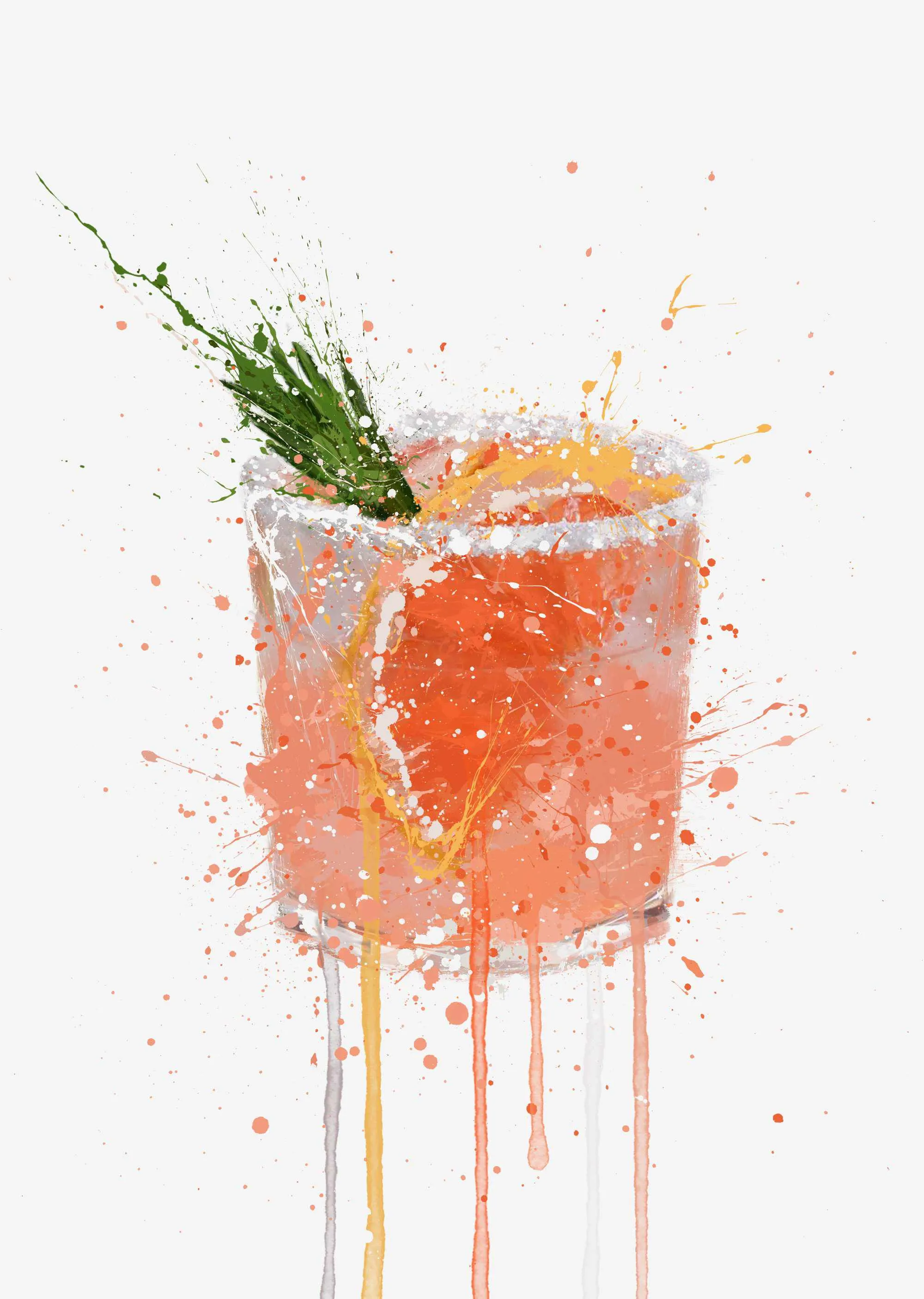 Paloma Cocktail Wall Art Print