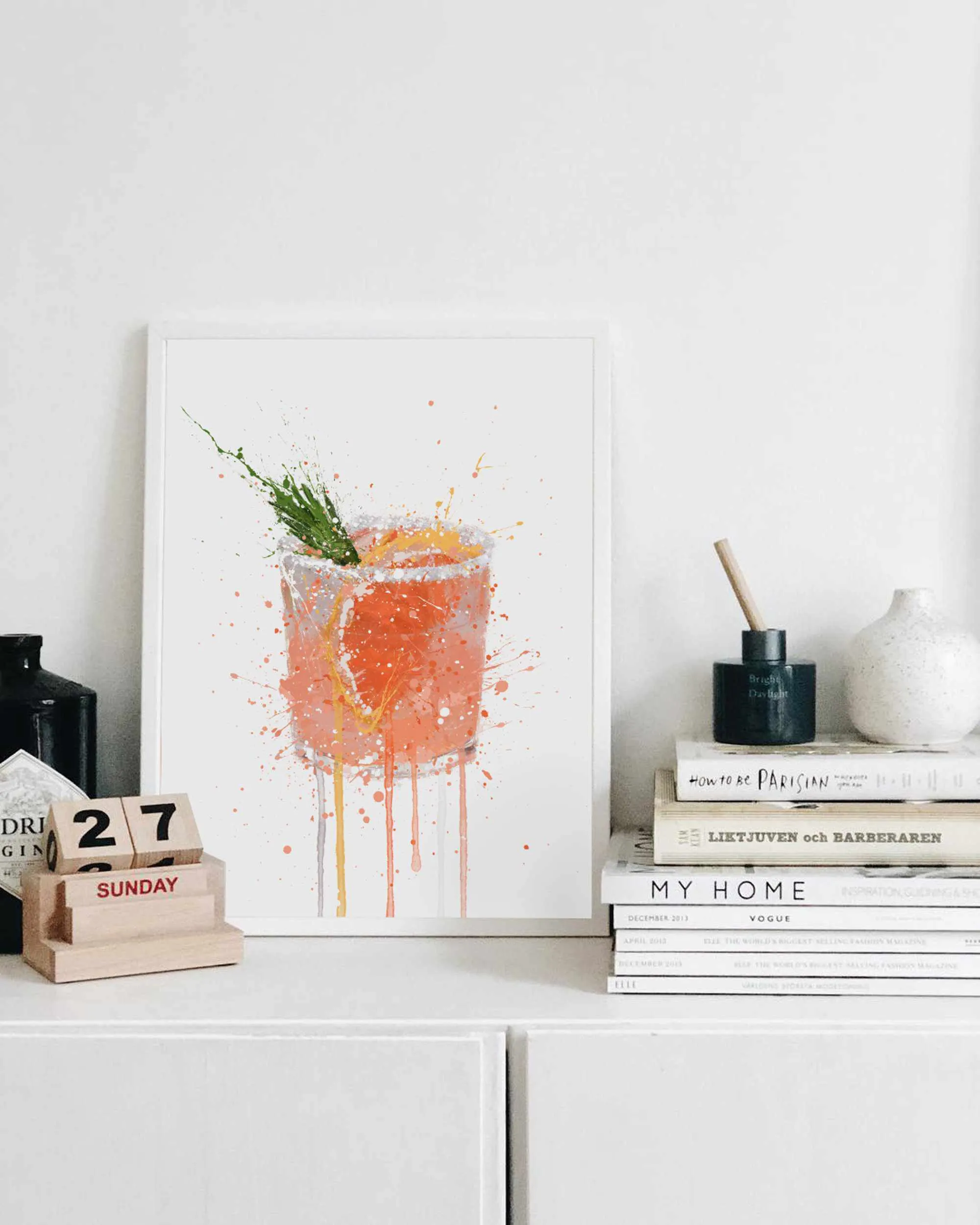 Paloma Cocktail Wall Art Print