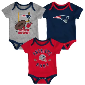 Patriots Baby 3 Piece Bodysuit Set