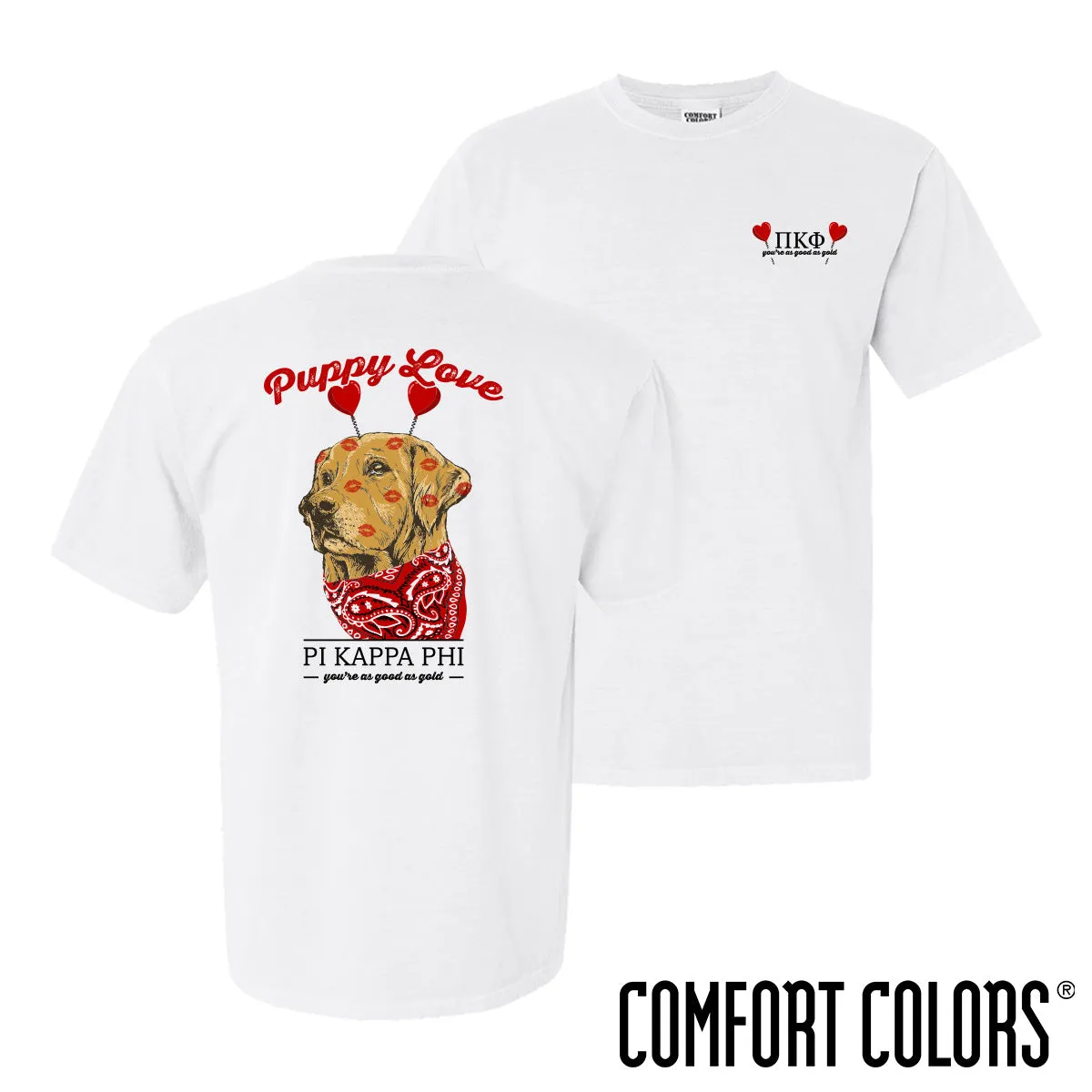 Pi Kapp Comfort Colors Puppy Love Short Sleeve Tee