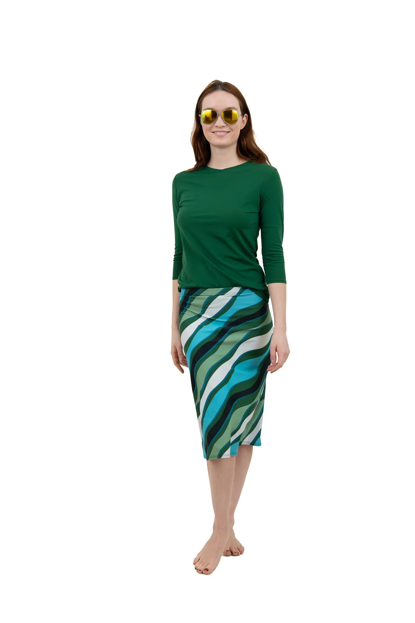 Pucci A-Line Swim Skirt