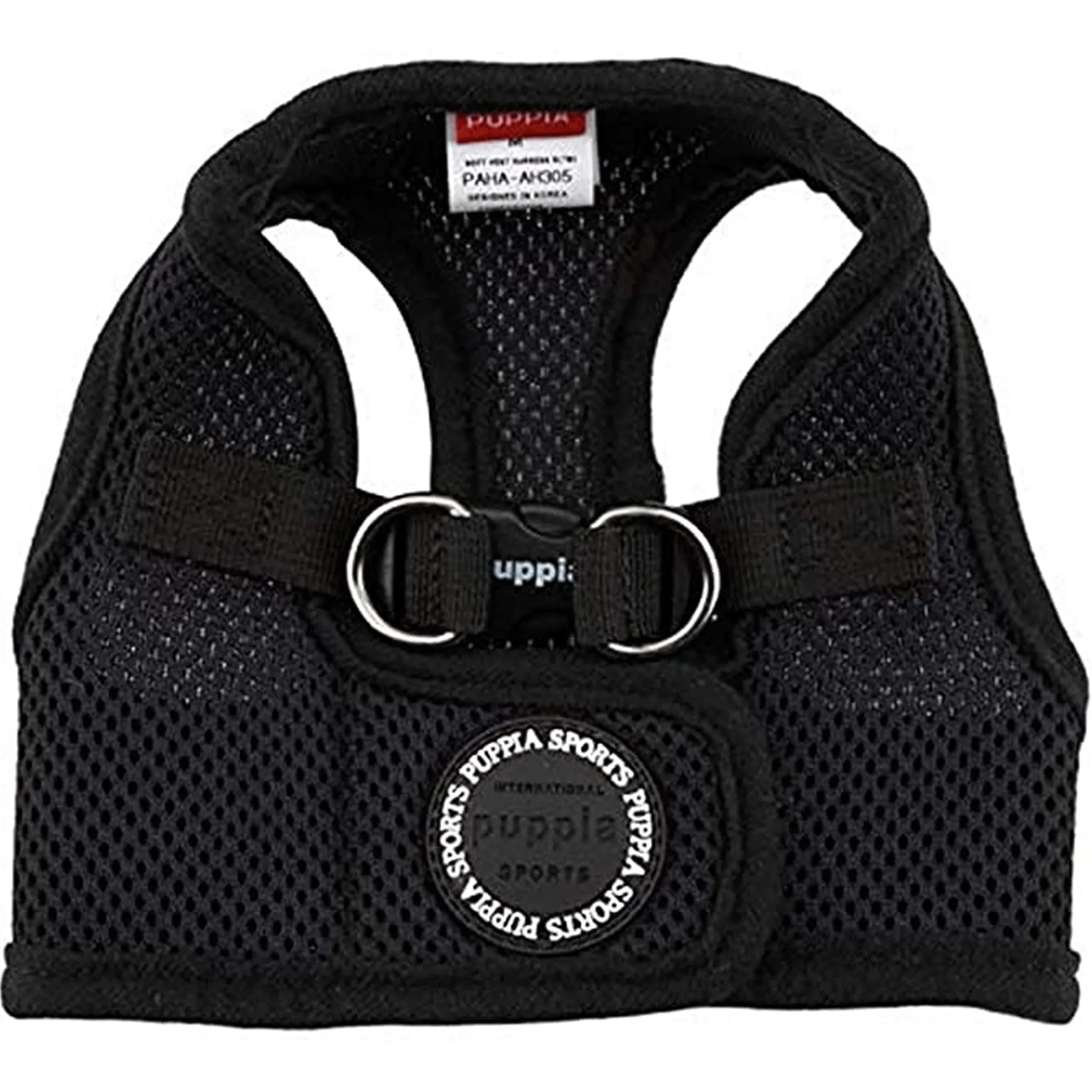 Puppia Black Soft Step-In Harness Vest B