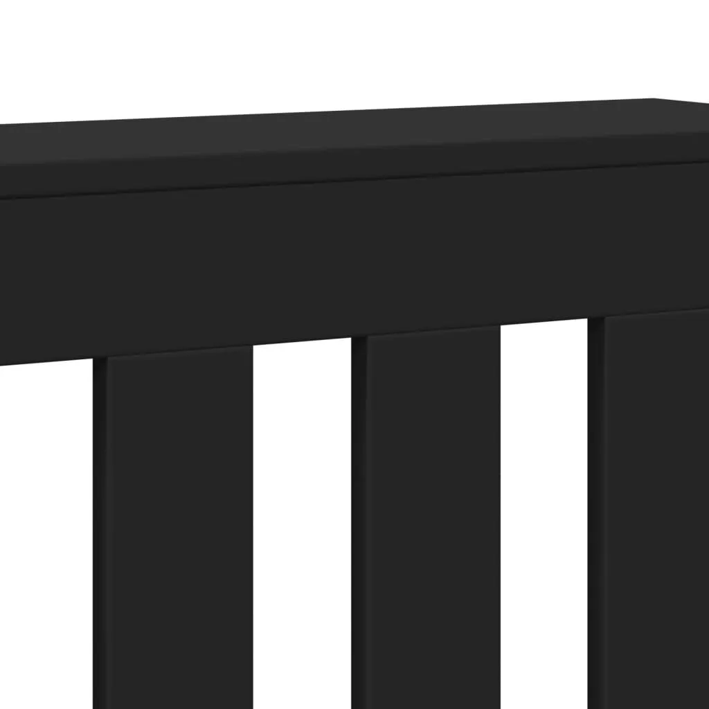 Radiator Cover Black 175x20x82 cm Engineered Wood