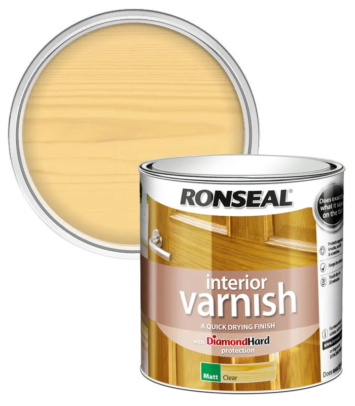 Ronseal Diamond Hard Interior Wood Varnish