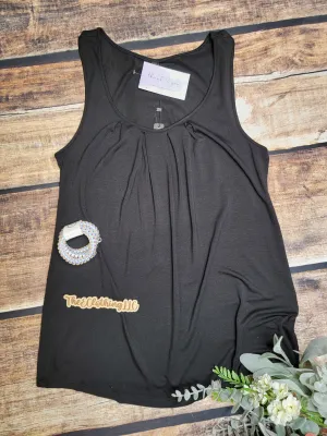 Scoop Neck Tank Top - Black