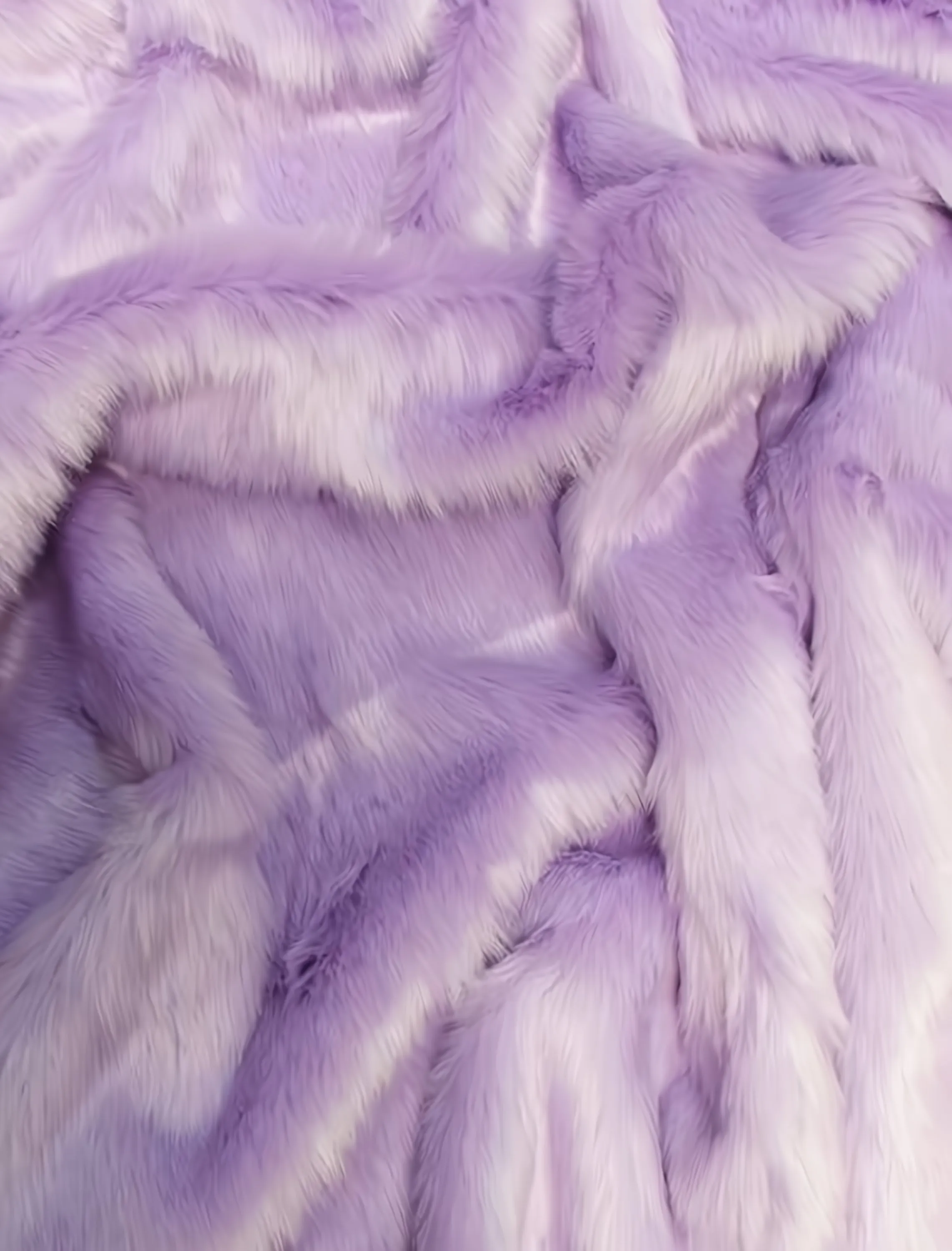 Short Shag Faux Fur Fabric / Lavender / EcoShag 15 Yard Bolt (Closeout)