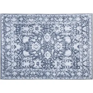 Soft Blue Short Pile Floor Rug 200x290cm Rectangular Flooring Mat Carpet