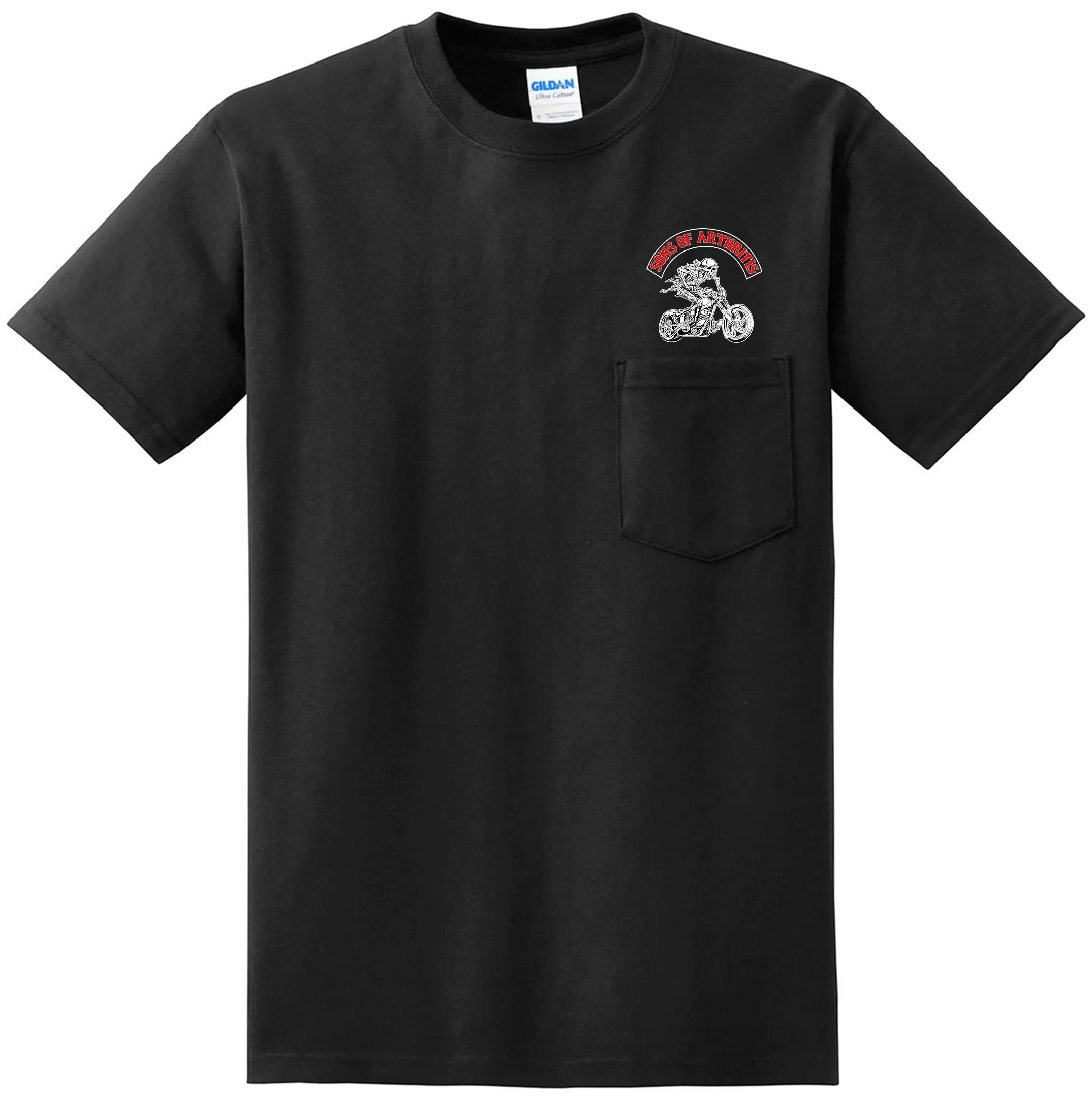 Sons of Arthritis Cancer SUCKS Chapter Pocket Tee (Black)