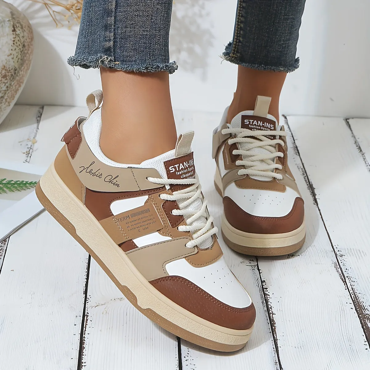 Stylish Colorblock Trendy Sneakers for Women | Perfect for Casual Days