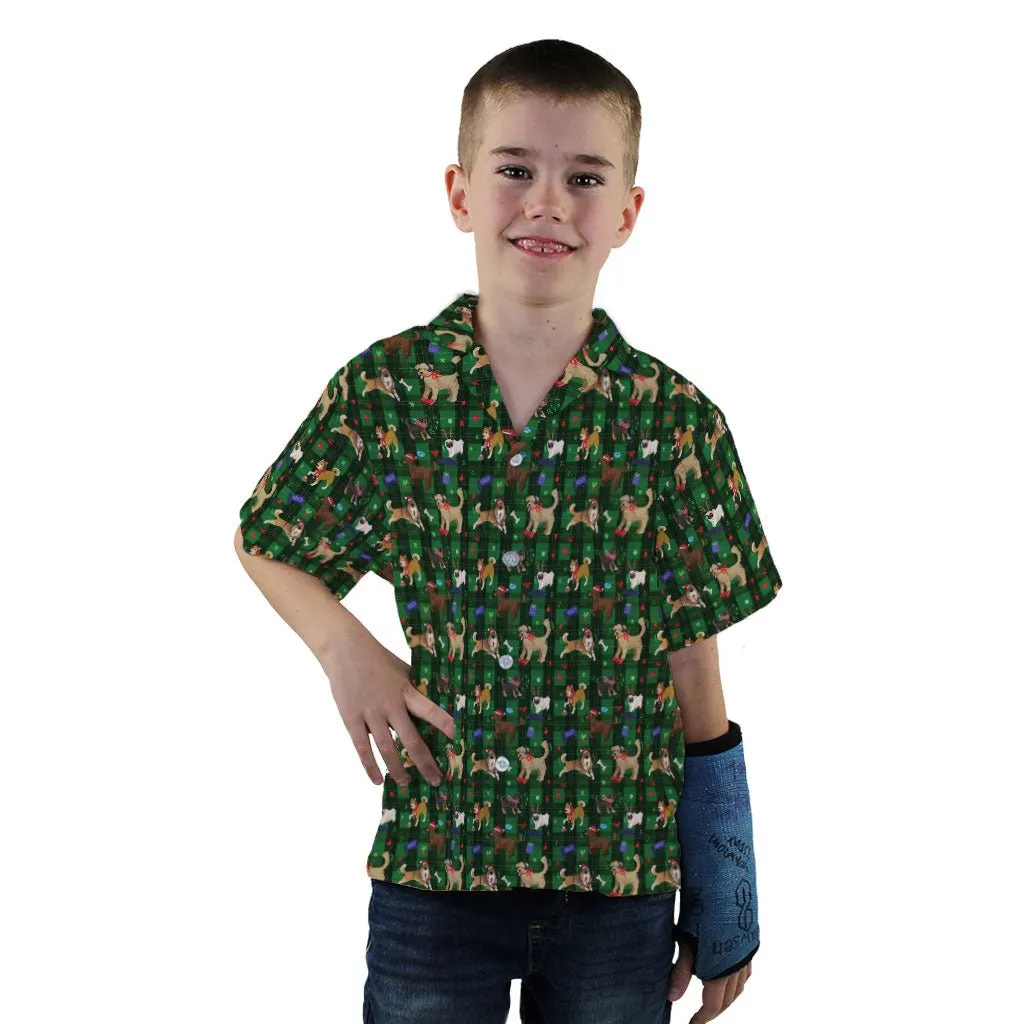 Video Game Dogs Christmas Youth Hawaiian Shirt